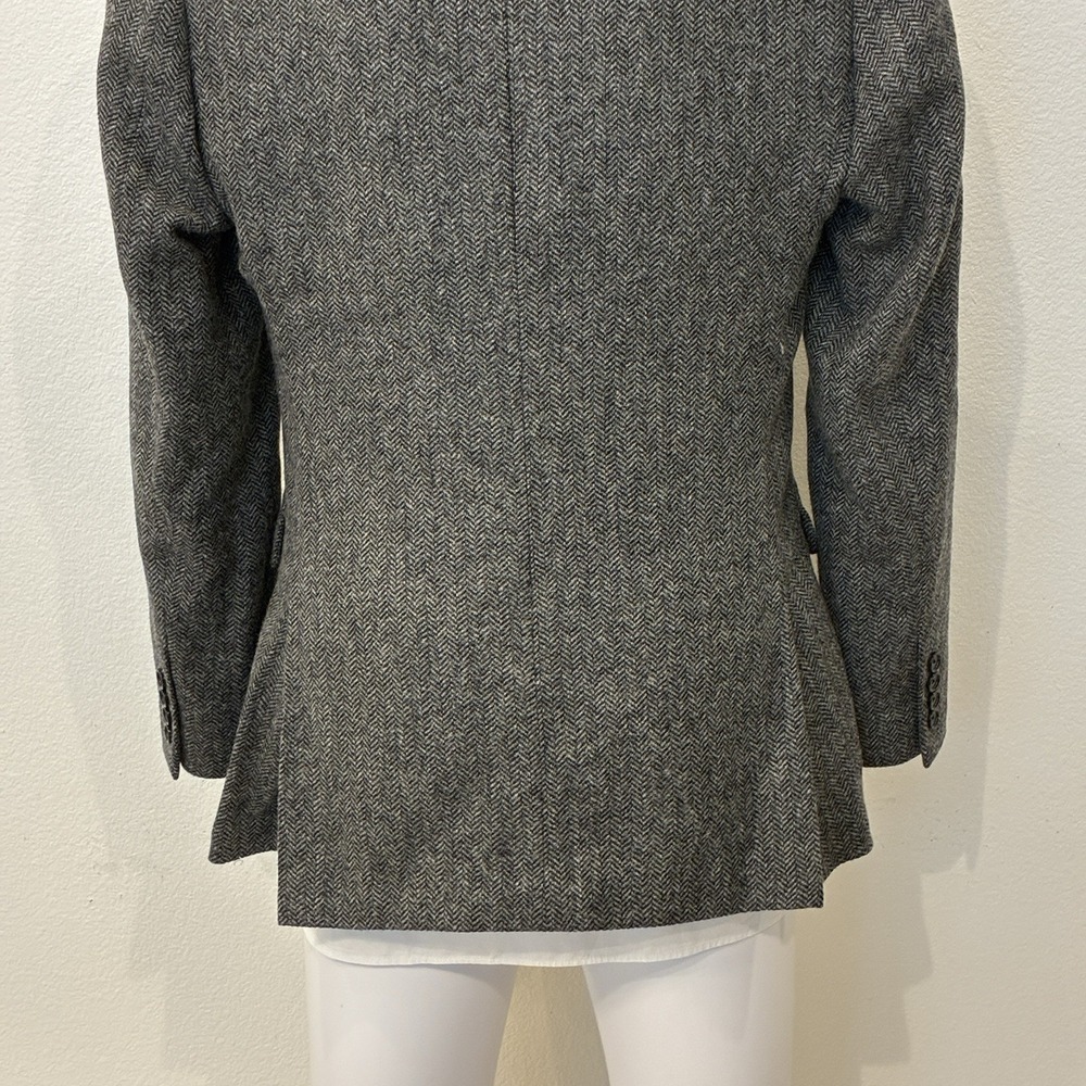 J.Crew Ludlow Moon Herringbone Tweed Wool Blazer 38R Gray Sport Coat Preppy - Picture 7 of 16